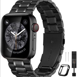 Compatible Apple iWatch band Matt Black